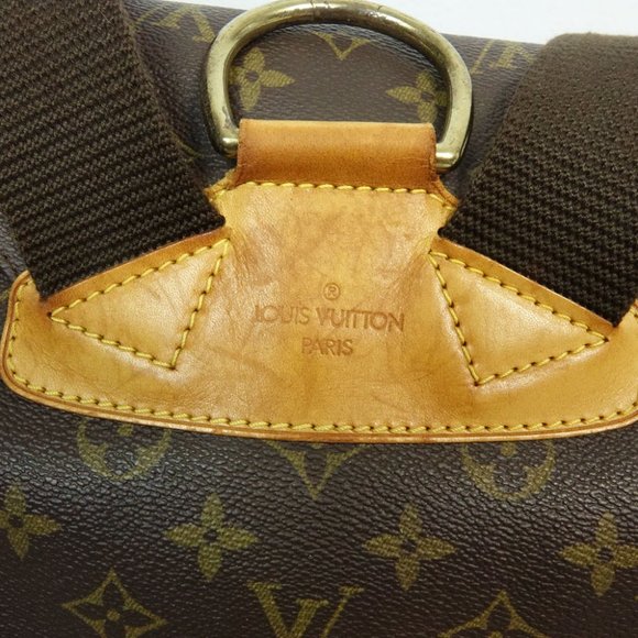 AUTH LOUIS VUITTON Monogram Leather Montsouris GM Backpack Handbag Shoulder Bag - Picture 5 of 14